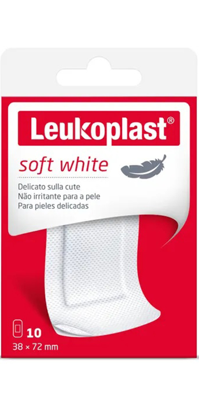 LEUKOPLAST SOFT WHITE 72 X 38 CM 10 PEZZI - farmascienza.it