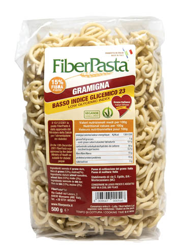 FIBERPASTA GRAMIGNA BASSO INDICE GLICEMICO 500 G - farmascienza.it