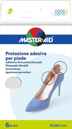 PROTEZIONE ADESIVA MASTER-AID FOOTCARE TRASPARENTE MIX 6 PEZZI A5 - farmascienza.it