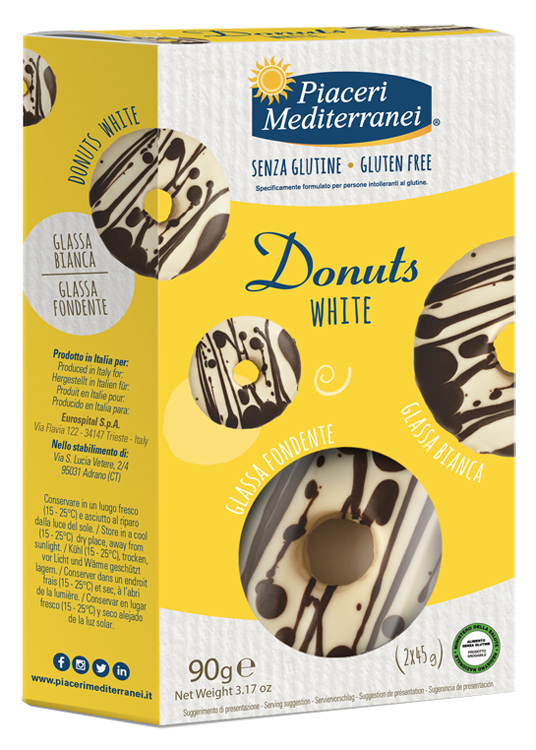 PIACERI MEDITERRANEI DONUTS WHITE 90 G - farmascienza.it