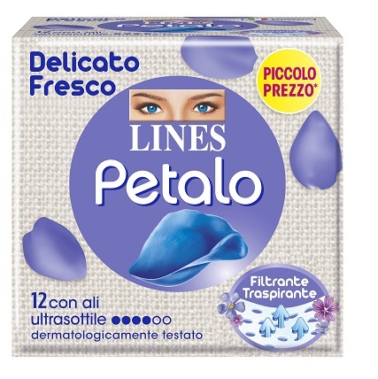 LINES PETALO BLU ASSORBENTE CON ALI 12 PEZZI - farmascienza.it