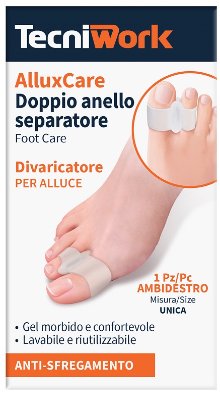 ALLUX CARE SEPARATORE E DIVARICATORE PER ALLUCE A DOPPIO ANELLO - farmascienza.it