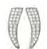BJT983 ORECCHINI CRYSTAL WHITE STAINLESS STEEL - farmascienza.it