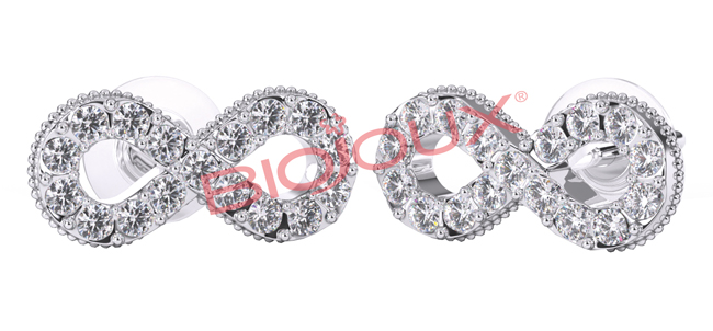 BJT987 ORECCHINI INFINITY C STAINLESS STEEL - farmascienza.it
