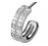 BJT993 ORECCHINI CRYS HALF STAINLESS STEEL - farmascienza.it