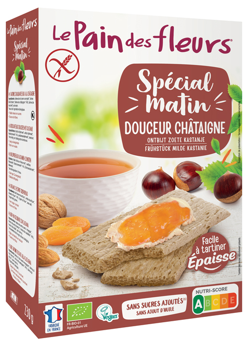 LE PAIN DES FLEURS TARTINE TOSTATE SPECIAL MATIN ALLA CASTAGNA BIOLOGICHE 230 G - farmascienza.it