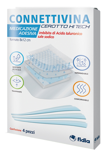 CEROTTO CONNETTIVINA HITECH 8 X 12 CM 4 PEZZI - farmascienza.it