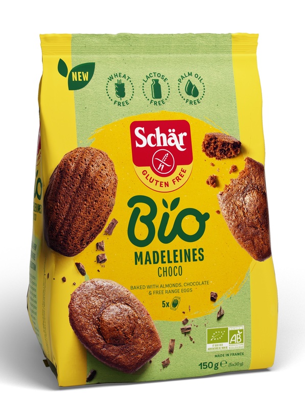 SCHAR BIO MADELEINES CHOCO 5 MONOPORZIONI DA 30 G - farmascienza.it