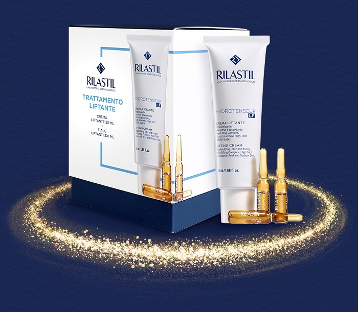 RILASTIL COFANETTO NATALE TRATTAMENTO LIFTANTE 1 RILASTIL HYDROTENSEUR LF CREMA 50 ML + 1 RILASTIL HYDROTENSEUR FIALE 3 X 1 ML - farmascienza.it
