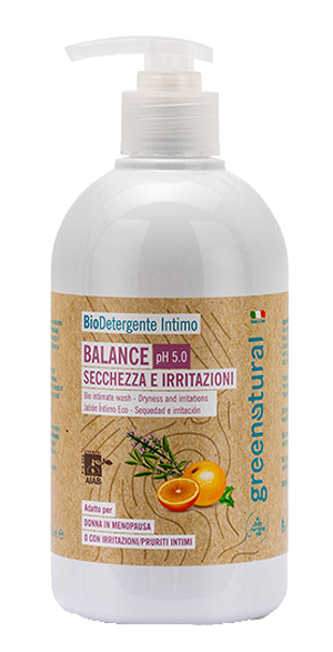 GREENATURAL BIO DETERGENTE INTIMO BALANCE PH 5,0 500 ML - farmascienza.it