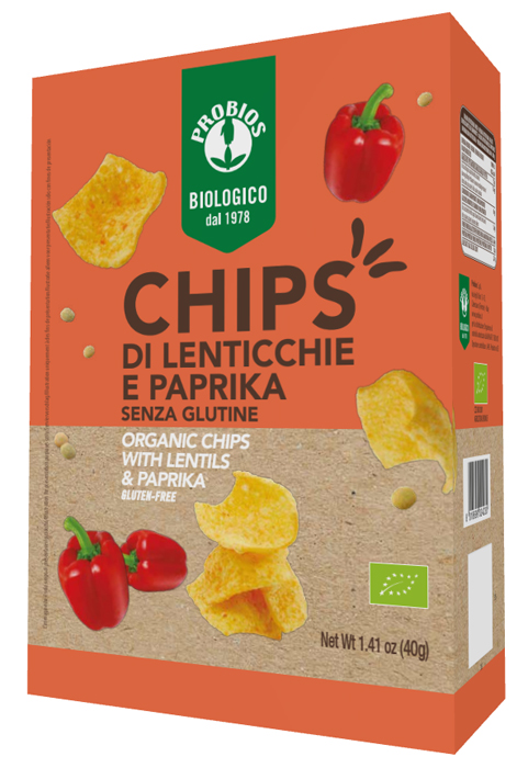 CHIPS DI LENTICCHIE E PAPRIKA 40 G - farmascienza.it