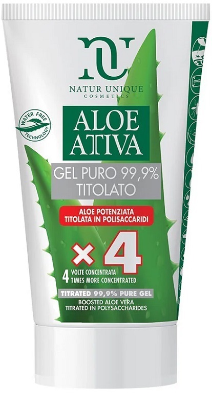 NATUR UNIQUE ALOE ATTIVA GEL PURO TITOLATO 99,9% 50 ML - farmascienza.it