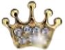 BJT706 ORECCHINI BABY CROWN GOLD PLATED - farmascienza.it