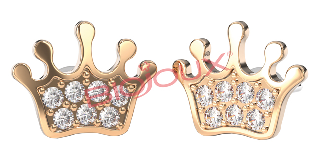 BJT707 ORECCHINI BABY CROWN RG - farmascienza.it