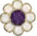 BJT714 ORECCHINI VIOLET FLOWER GOLD PLATED - farmascienza.it