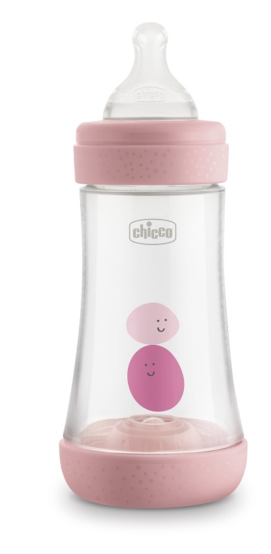 CHICCO BIBERON PERFECT 5 GIRL 240 ML IN SILICONE 2 FORI - farmascienza.it