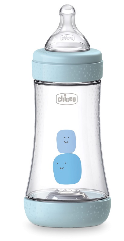 CHICCO BIBERON PERFECT 5 BOY 240 ML IN SILICONE 2 FORI - farmascienza.it