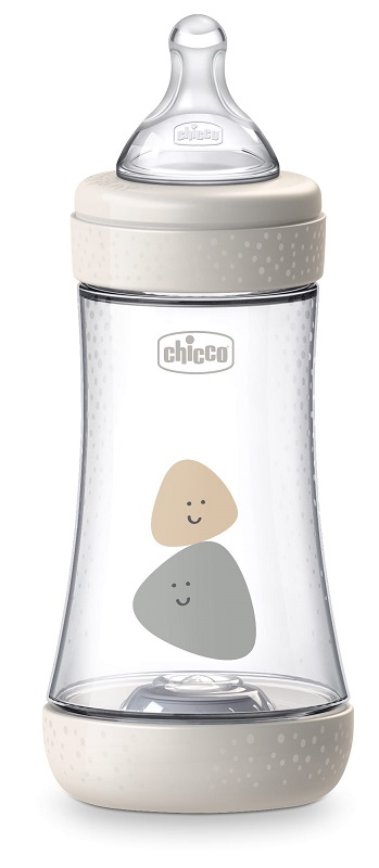 CHICCO BIBERON PERFECT 5 UNISEX 240 ML IN SILICONE 2 FORI - farmascienza.it