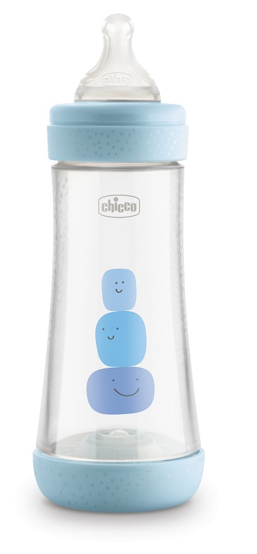 CHICCO BIBERON PERFECT 5 BOY 300 ML IN SILICONE 3 FORI - farmascienza.it