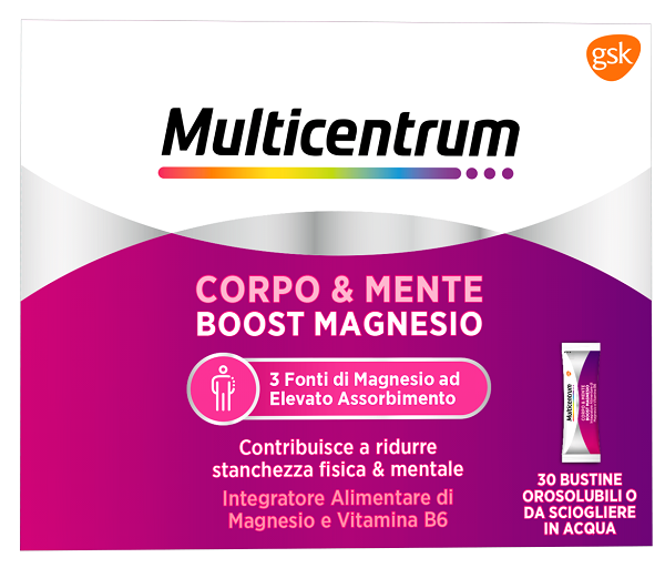 MULTICENTRUM BOOST MAGNESIO 30 BUSTINE - farmascienza.it