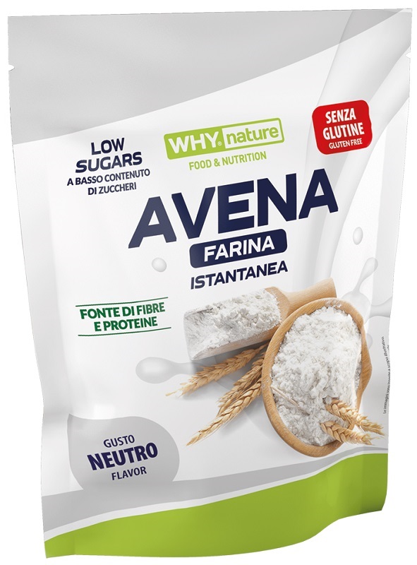 WHYNATURE AVENA FARINA ISTANTANEA GUSTO NEUTRO 1 KG - farmascienza.it