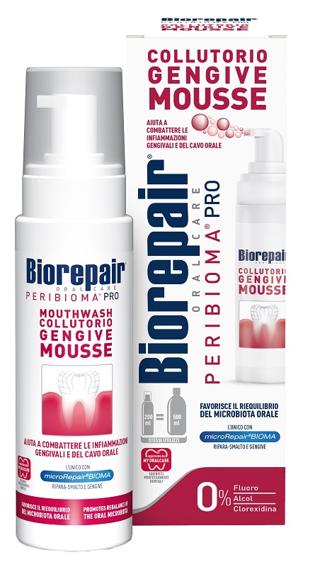 BIOREPAIR ORAL CARE PERIBIOMA PRO COLLUTORIO GENGIVE MOUSSE 200 ML - farmascienza.it