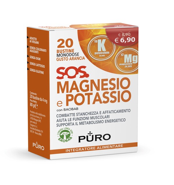 PURO MAGNESIO POTASSIO E BAOBAB 20 BUSTINE 4 G - farmascienza.it
