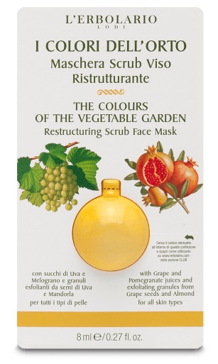 I COLORI DELL'ORTO GIALLO MASCHERA SCRUB VISO RISTRUTTURANTE 8 ML - farmascienza.it