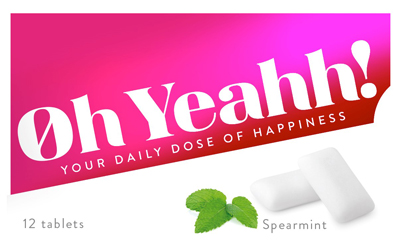 OH YEAHH CHEWING GUM SPEARMINT 12 TABLETS - farmascienza.it