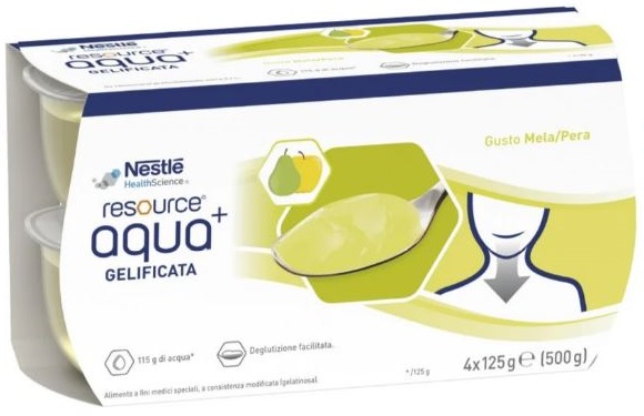 RESOURCE AQUA ACQUA GELIFICATA+APPLEPEAR CUP 6 4X125 G - farmascienza.it