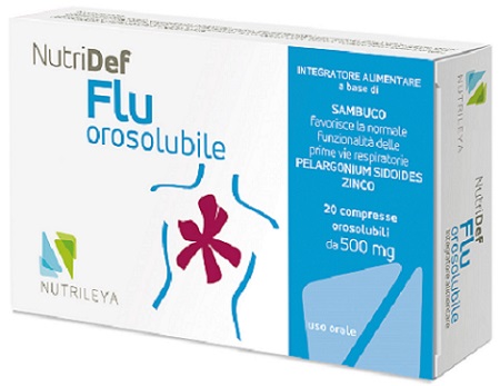 NUTRIDEF FLU OROSOLUBILE 20 COMPRESSE - farmascienza.it