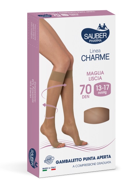 SAUBER GAMBALETTO OPEN TOE 70 DENARI MAGLIA LISCIA MEDIO TAGLIA 4 - farmascienza.it