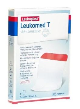 LEUKOMED T SKIN SENSITIVE MEDICAZIONE POST-OPERATORIA TRASPARENTE CON MASSA ADESIVA IN SILICONE 8X10 CM 5 PEZZI - farmascienza.it