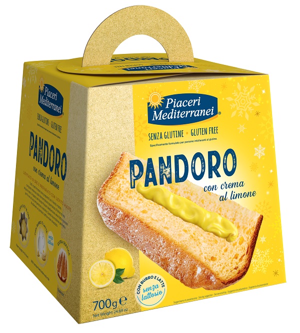 PIACERI MEDITERRANEI PANDORO CREMA AL LIMONE 700 G - farmascienza.it