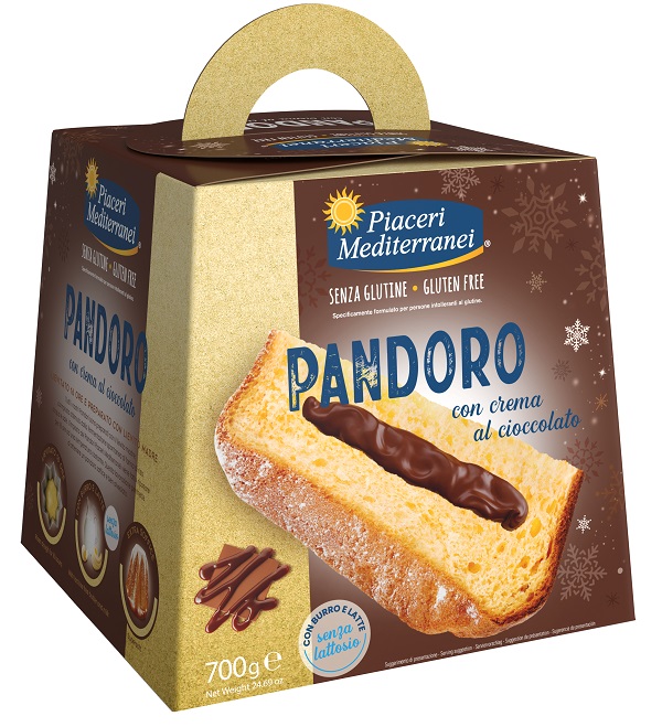 PIACERI MEDITERRANEI PANDORO CREMA AL CIOCCOLATO 700 G - farmascienza.it
