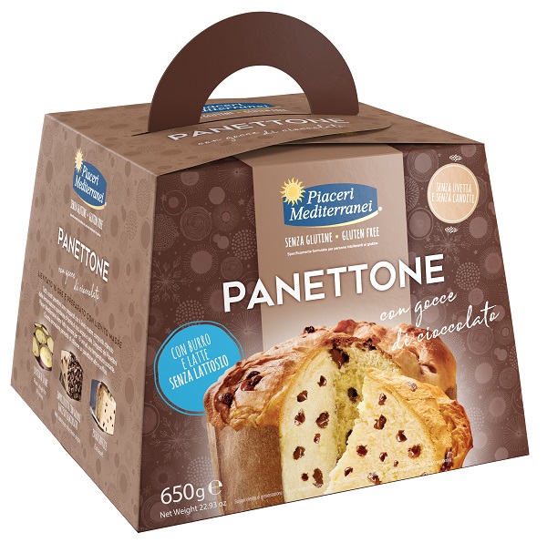 PIACERI MEDITERRANEI PANETTONE GOCCE DI CIOCCOLATO 650 G - farmascienza.it
