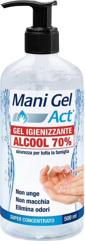 MANI GEL ACT GEL IGIENIZZANTE ALCOOL 70% 500 ML - farmascienza.it
