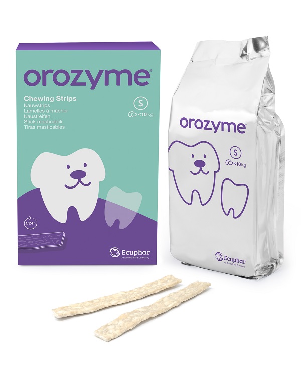 OROZYME CANINE STRISCE ENZIMATICHE MASTICABILI PER CANI DI TAGLIA PICCOLA - farmascienza.it