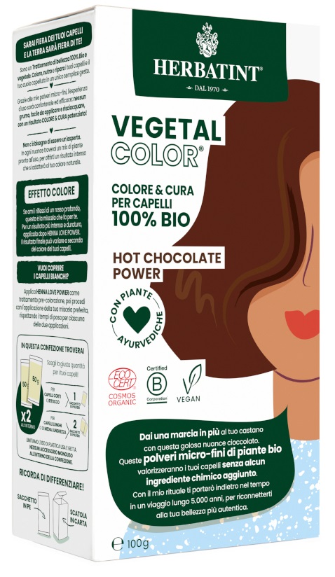 HERBATINT VEGETAL COLOR HOT CHOCOLATE POWER ITA 100 G - farmascienza.it