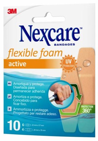 CEROTTO PREPARATO NEXCARE ACTIVE 360 GRADI N1010ASDX02 ASSORTITI 2 MISURE 6 CEROTTI 22X57MM + 4 CEROTTI 28X76MM - farmascienza.it