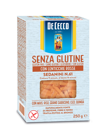 DE CECCO SEDANINI N61 LENTICCHIE ROSSE 250 G - farmascienza.it