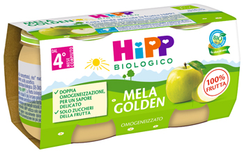 HIPP BIO OMOGENEIZZATO MELA GOLDEN 2 X 80 G - farmascienza.it