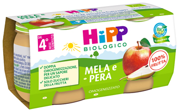 HIPP OMOGENEIZZATO MELA/PERA 2 X 80 G - farmascienza.it