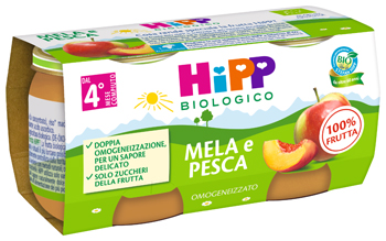HIPP BIO OMOGENEIZZATO MELA/PESCA 2 X 80 G - farmascienza.it
