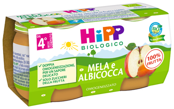 HIPP BIO OMOGENEIZZATO ALBICOCCA/MELA 2X80 G - farmascienza.it