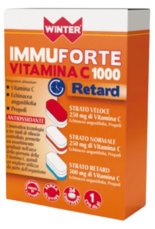 WINTER IMMUNOFORTE VITAMINA C 1000 RETARD 24 COMPRESSE - farmascienza.it