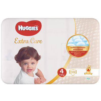 HUGGIES EXTRA CARE GRANDE 4 38 PEZZI - farmascienza.it