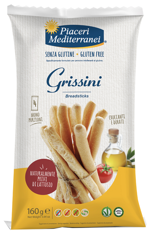 PIACERI MEDITERRANEI GRISSINI 160 G - farmascienza.it