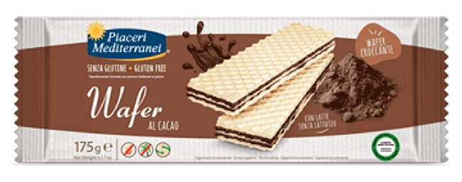 PIACERI MEDITERRANEI WAFER CACAO 175 G - farmascienza.it