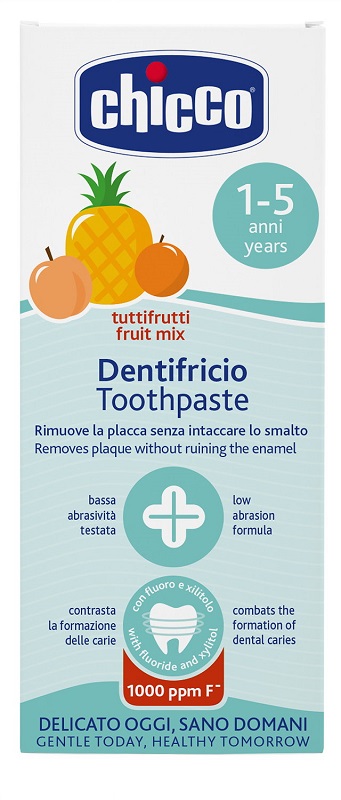 CHICCO DENTIFRICIO TUTTIFRUTTI DA 1 A 5 ANNI CON FLUORO - farmascienza.it